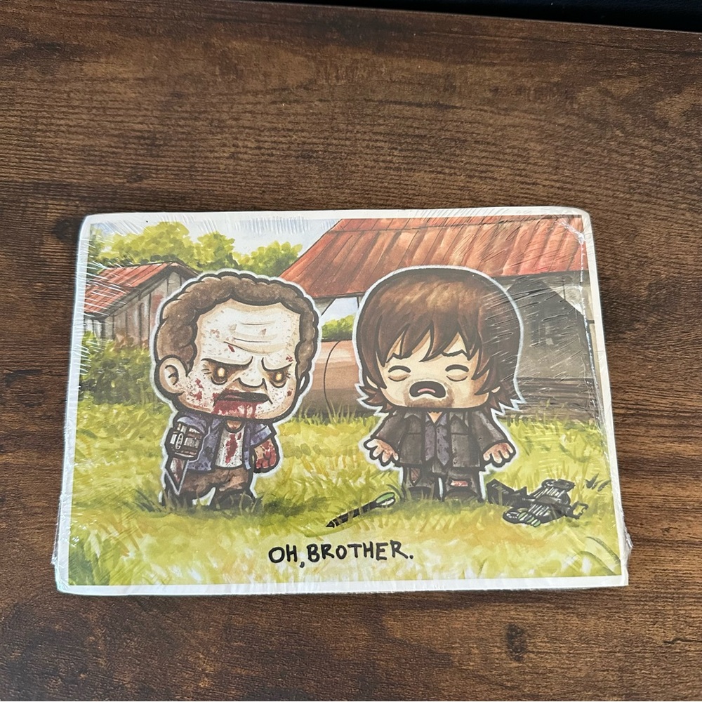 2014 The Walking Dead Daryl And Merle Zombie Scene Lootcrate Print Photo